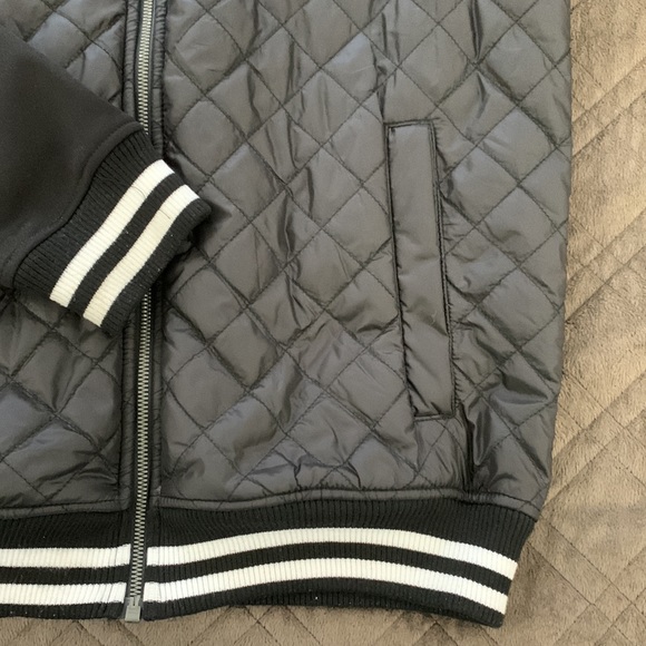 Puma Black Quilted Lifestyle Jacket size M - Picture 6 of 14